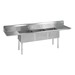 High Quality Compartment Sink w/ 2 18" Drainboards - 3 Sinks
