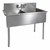 Budget Compartment Sink - 2 Sinks (18" L x 18" W x 12" D)
