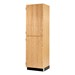 Tall Wood Storage w/ Top & Bottom Doors
