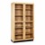 Tall Wood Storage Cabinet w/ Glass Doors (36" W)