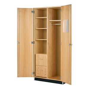 Oak Wardrobe Storage Cabinet