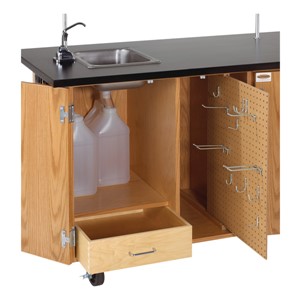 Mobile Desk w/ Sink - Open