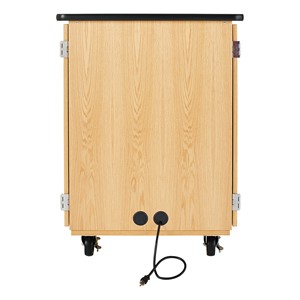 Microscope Storage Cabinet w/ Plastic Laminate Top & Charger - Wire management