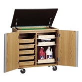 Write-N-Roll Wood Storage Cabinet