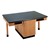 Four-Student Science Cabinet Table - Four Book Compartments - ChemGuard Top (Doors)