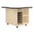 Intermix Mobile Workbench - black edgeband and white top laminate