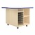 Intermix Mobile Workbench - royal edgeband and white top laminate