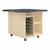 Intermix Mobile Workbench - charcoal edgeband and charcoal top laminate
