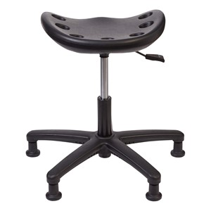 Lab Compliant Tractor Stool - black