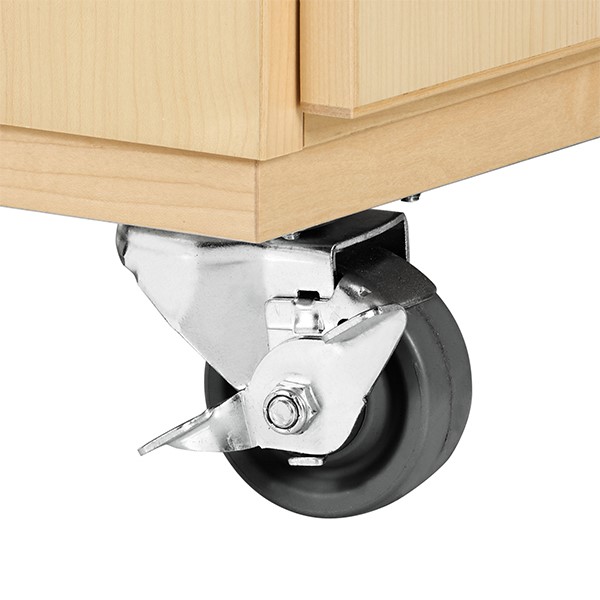 Robotics Tote Mobile Storage Cabinet w/ VEX Label (36" W x 24" D x 53" H) - Caster
