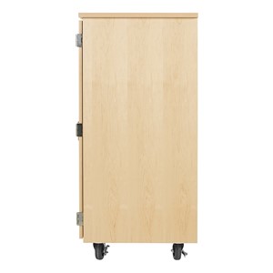Robotics Tote Mobile Storage Cabinet w/ VEX Label (36" W x 24" D x 53" H) - Side