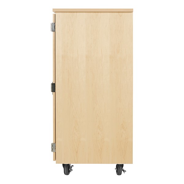 Robotics Tote Mobile Storage Cabinet w/ VEX Label (36" W x 24" D x 53" H) - Side