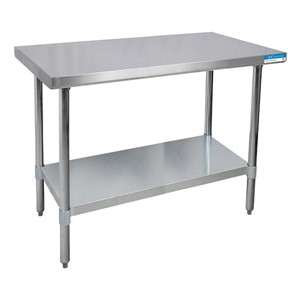 Stainless Steel Prep Table (30" W x 48" L x 35" H)