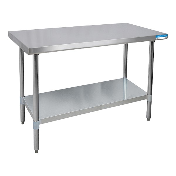 Stainless Steel Prep Table (30" W x 60" L x 35" H)