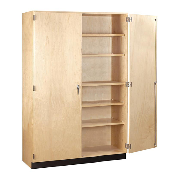 Tall Wood Storage Cabinet