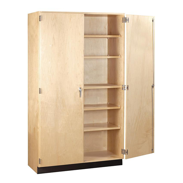 Tall Wood Storage Cabinet