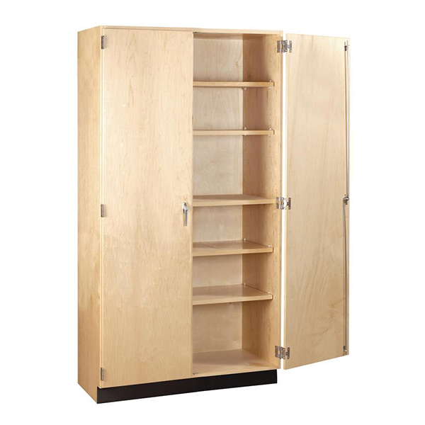 Tall Wood Storage Cabinet