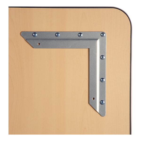 Round Adjustable-Height Activity Table - Leg plate detail