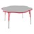 Flower Adjustable-Height Activity Table - Gray top w/ red edge