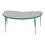 Kidney Table - Adjustable Height - Gray top w/ green edge