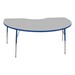 Kidney Table - Adjustable Height - Gray top w/ blue edge