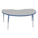Kidney Table - Adjustable Height - Gray top w/ blue edge