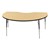 Kidney Table - Adjustable Height - Maple top w/ black edge