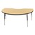 Kidney Table - Adjustable Height - Maple top w/ black edge