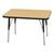 Rectangle Adjustable-Height Activity Table (36" W x 24" D) - Maple top w/ black edge