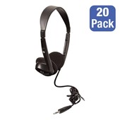 Essentials: Pack of 20 Stereo School Headphones