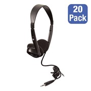 Essentials: Pack of 20 Stereo School Headphones