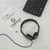 Stereo School Headphones w/ Tangle-Free Cord - Black - Storage Bag