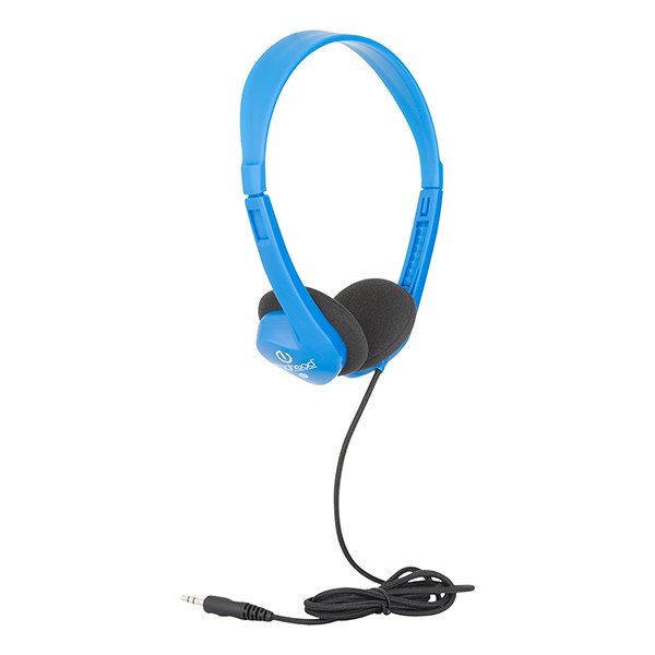 Stereo School Headphones w/ Tangle-Free Cord - Blue
