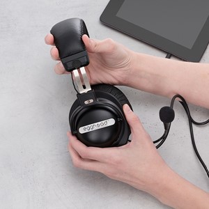 Stereo Headset w/ Boom Microphone & Mobile-Ready Plug - Adjustability