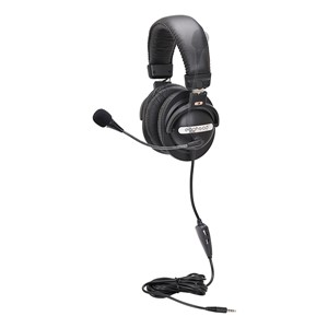 Stereo Headset w/ Boom Microphone & Mobile-Ready Plug