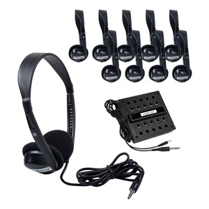 Stereo School Headphones Listening Center