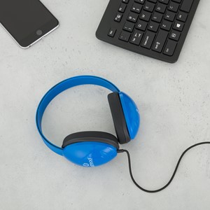 Heavy-Duty Kids' Headphone w/ Tangle-Free Fabric Cord