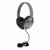 Heavy-Duty Kids' Headphone w/ Tangle-Free Fabric Cord - Gray