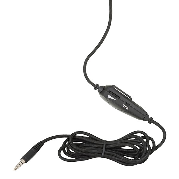 Mobile-Ready Kids Headphone w/ Boom Microphone & Tangle-Free Fabric Cord - Cord Detail