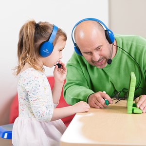 Pack of 10 Mobile-Ready Kids Headphone w/ Boom Microphone & Tangle-Free Fabric Cord