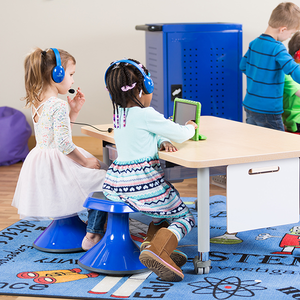 Heavy-Duty Kids' Headphone w/ Tangle-Free Fabric Cord