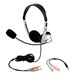 Stereo School Headphone w/ Boom Mic & Mobile Ready 3.5mm Adapter