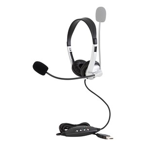 Pack of 10 USB Stereo School Headset w/ Boom Microphone