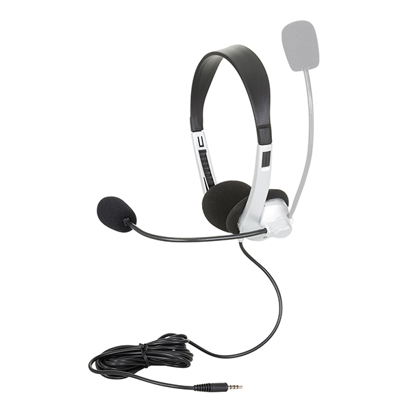 Mobile-Ready Stereo School Headphones w/ Boom Microphone