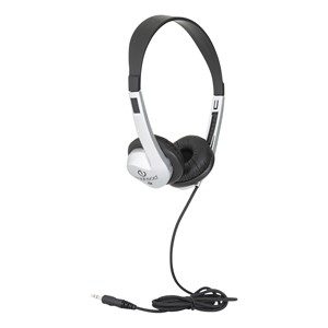 Pack of 20 Stereo School Headphones w/ Leatherette Ear Cushions & Tangle-Free Cord