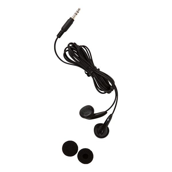 Pack of 50 Earbud Headphones w/ Foam Ear Cushions