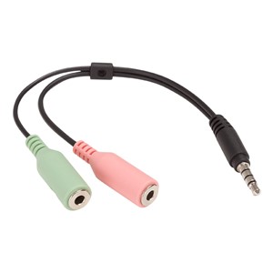 Stereo School Headphone w/ Boom Mic & Mobile Ready 3.5mm Adapter - Adapter