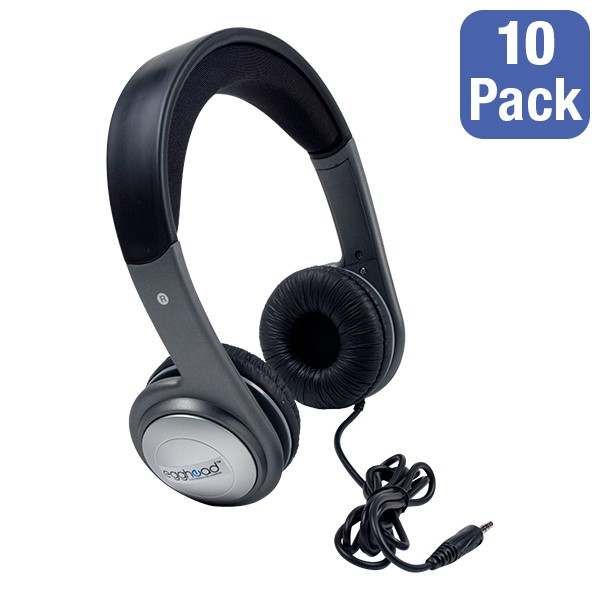 Pack of 10 Cushioned Headband Stereo Headphones