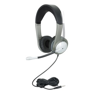 Pack of 10 Mobile-Ready USB Multimedia Headsets w/ Volume Control