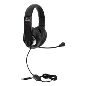 USB School Testing Headset w/ Boom Microphone